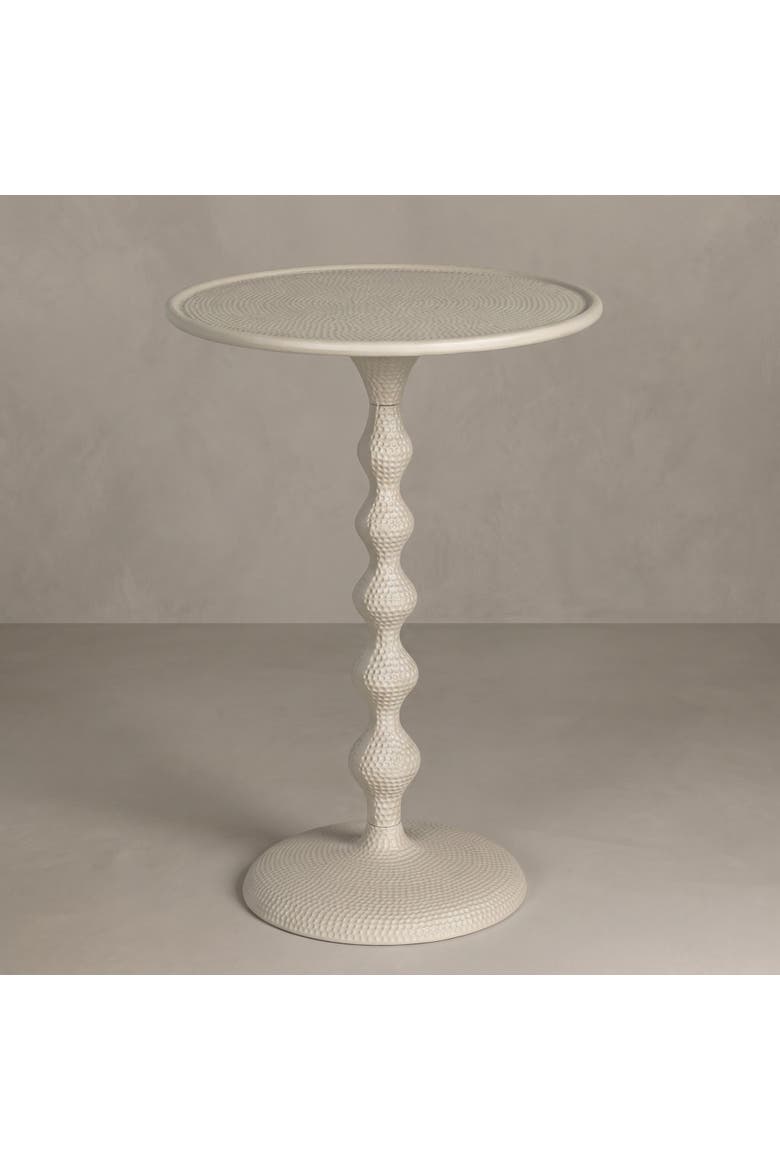 Hammered Table, Alternate, color, White