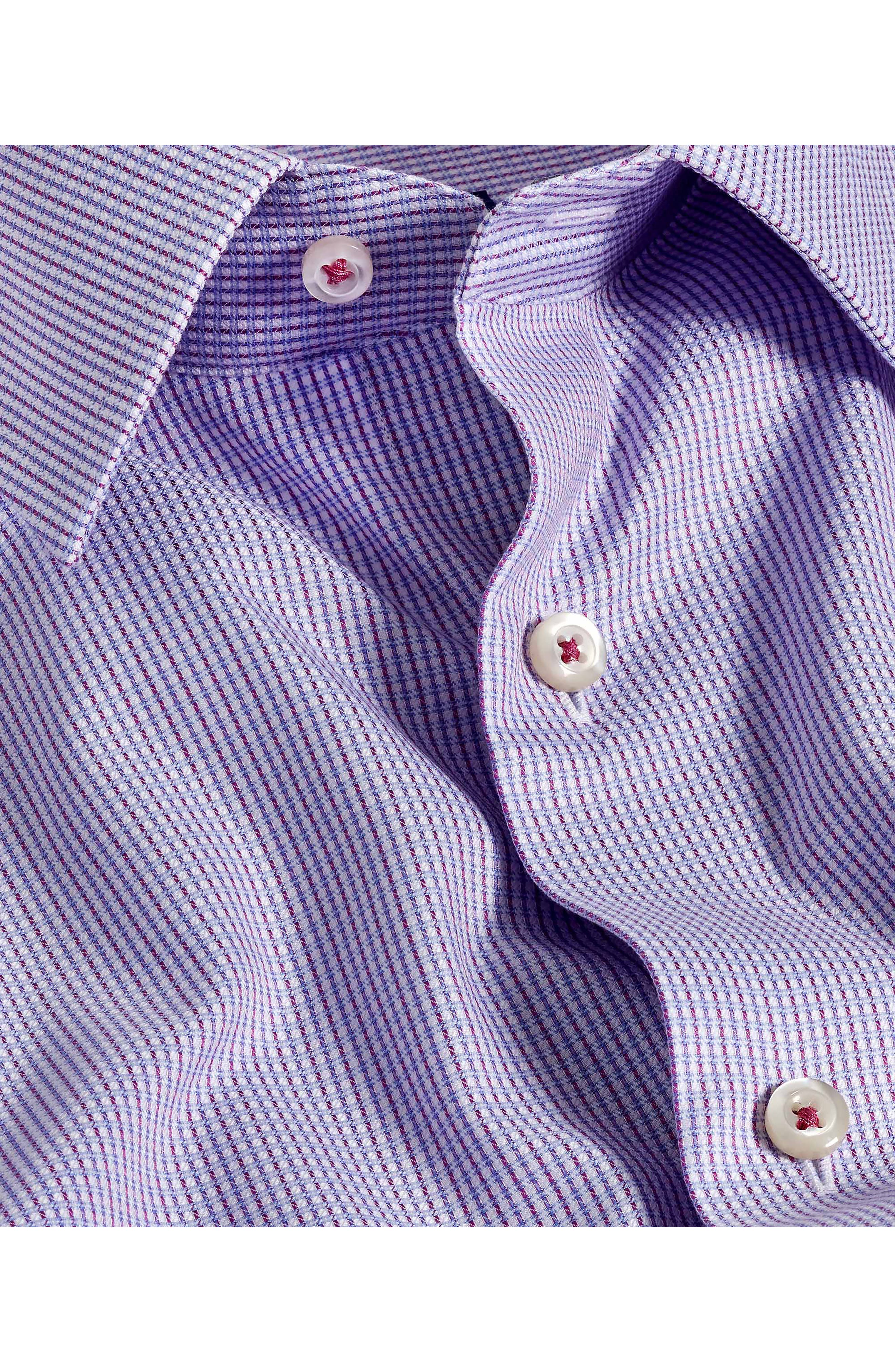 Slim Fit Textured Micro Dobby Dress Shirt - image 2