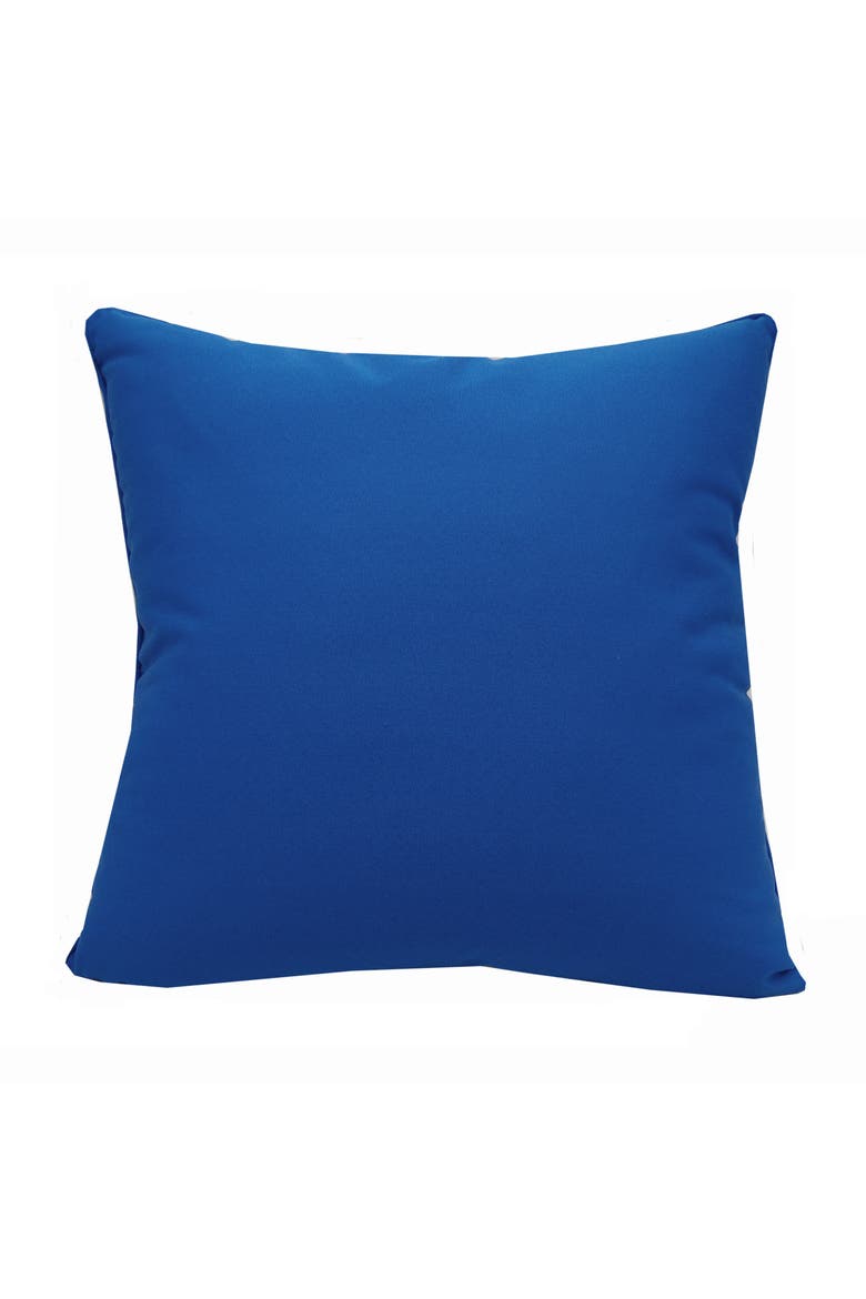 Azure Fish School Indoor/Outdoor Accent Throw Pillow 20" x 20", Alternate, color, Blue