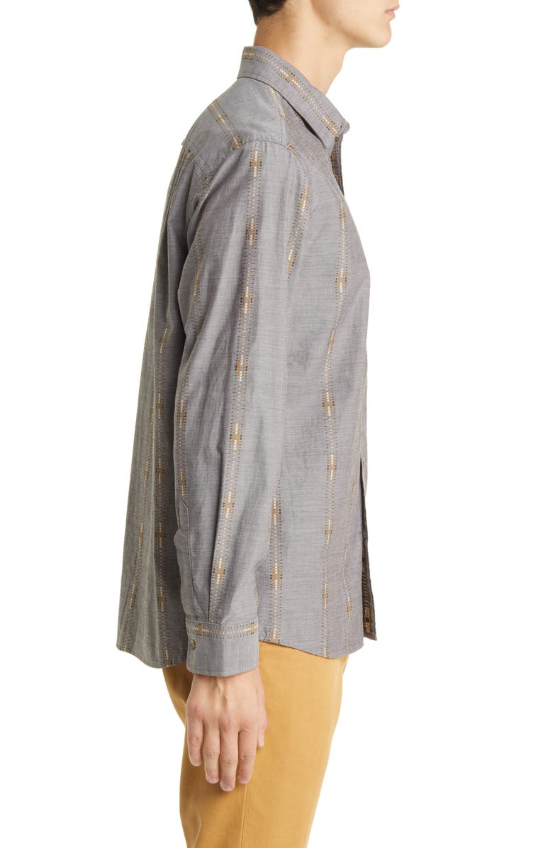 Pendleton Carson Geometric Stripe Button-Up Shirt, Alternate, color, 