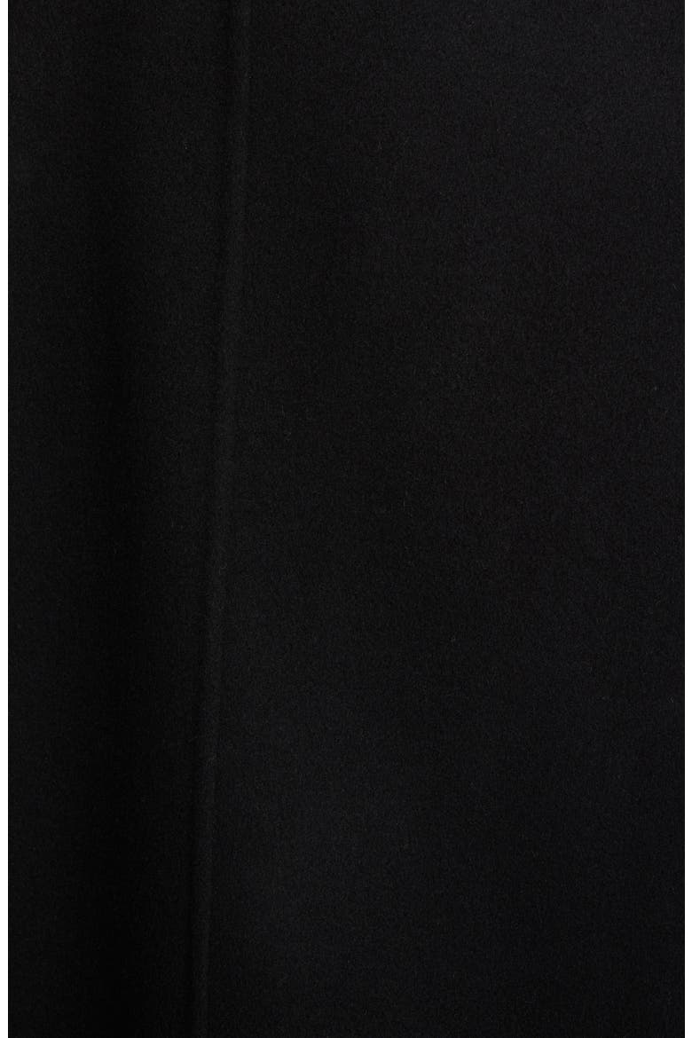 Belted Wool Blend Coat, Alternate, color, BLACK