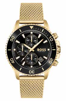 BOSS Admiral Mesh Strap Chronograph Watch, 45mm