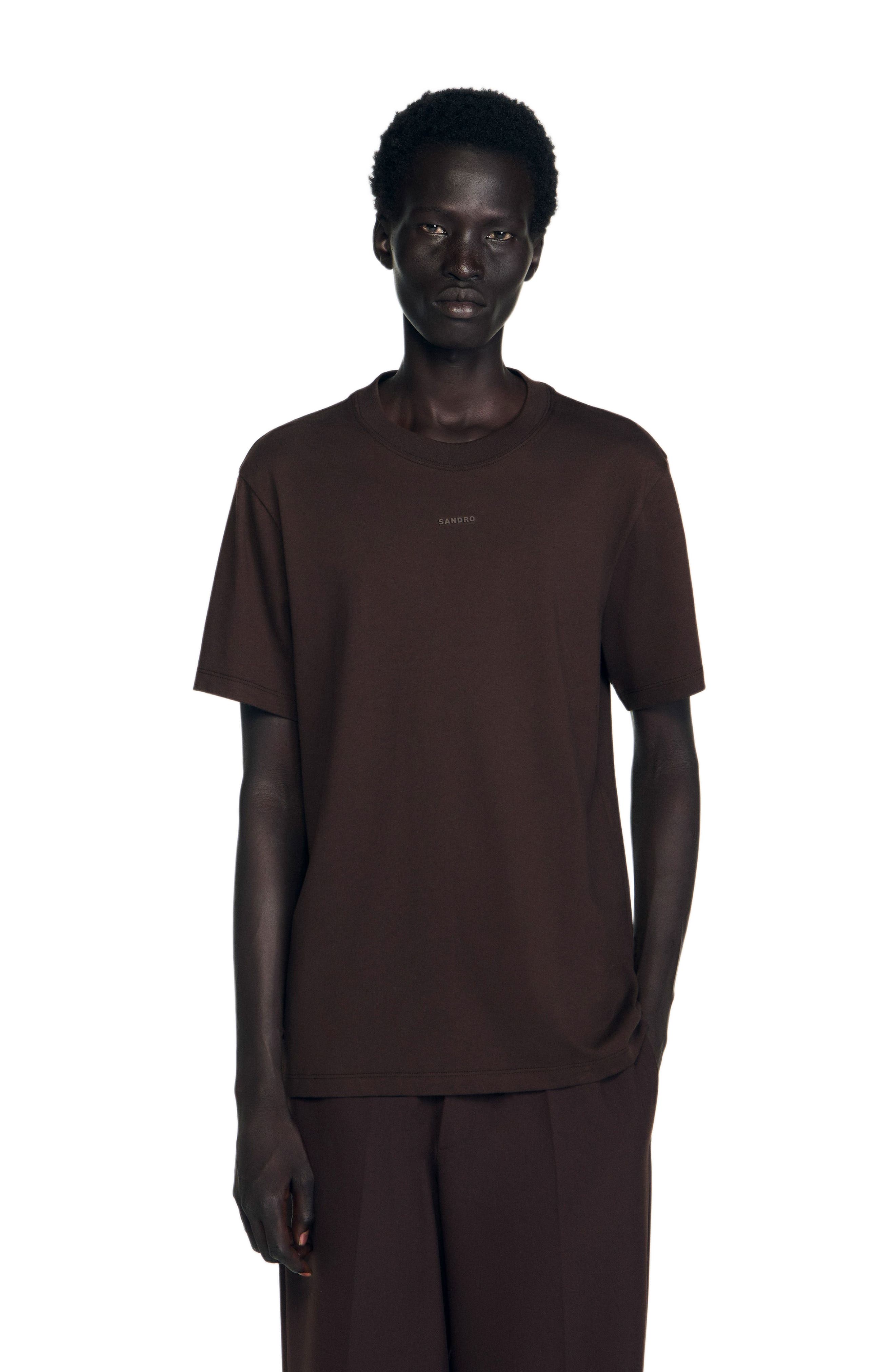 Cotton T-shirt with logo - image 5