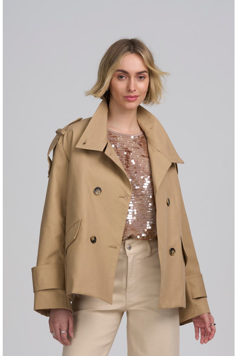 Cropped Trench, Alternate, color, LIGHT CAMEL
