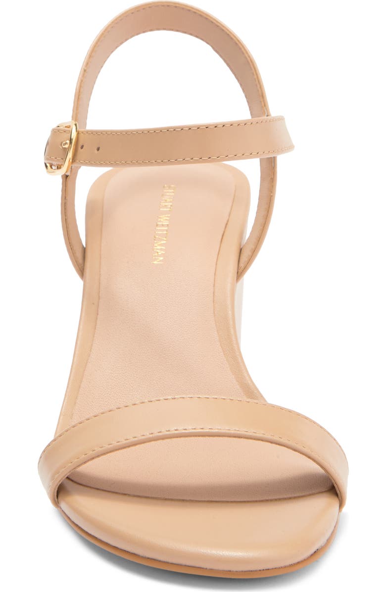 Stuart Weitzman Dancer 75 Wedge Sandal, Alternate, color, Golden Beige