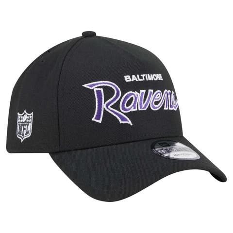 Men's New Era Black Baltimore Ravens Smith 9FORTY Adjustable hat