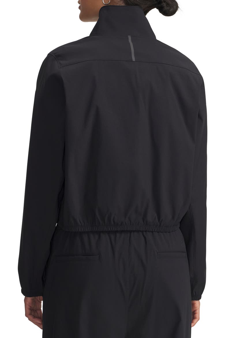 Unstoppable Half Zip Woven Pullover, Alternate, color, BLK