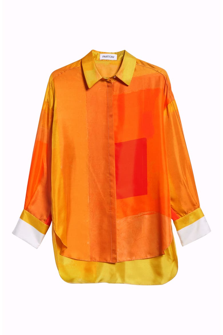 Hugo Silk Shirt, Alternate, color, POPPY MULTI