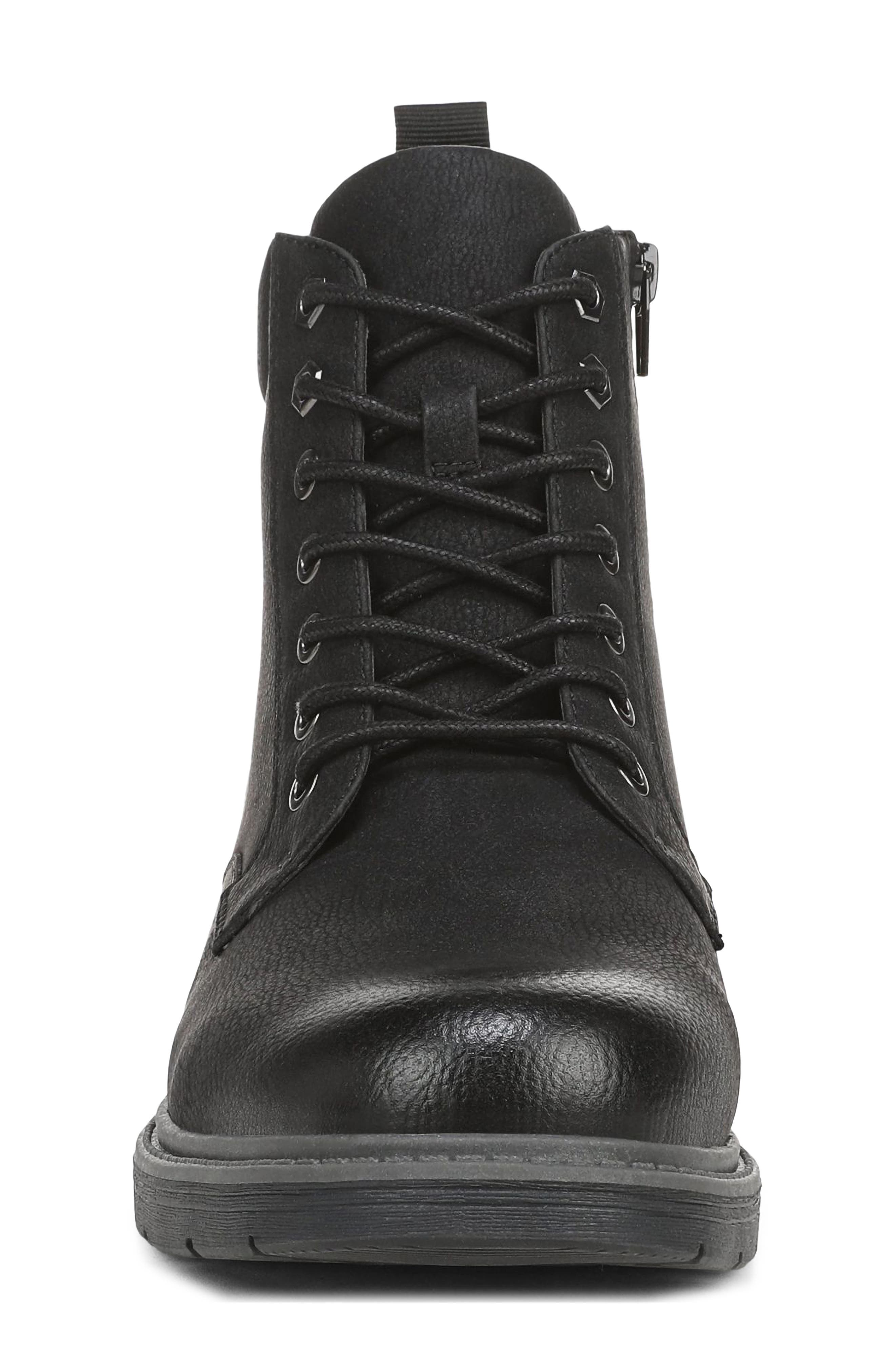 August Faux Leather Boot, Alternate, color, BLACK FAUX LEATHER