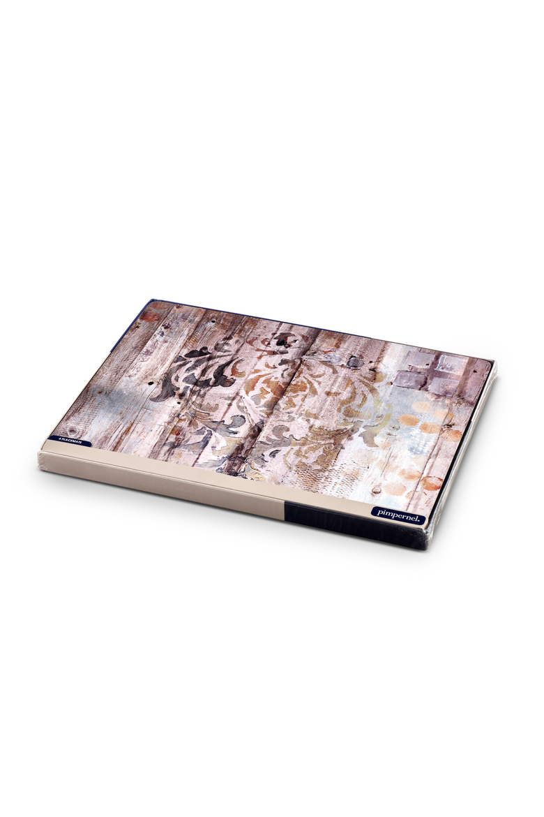 Frozen in Time Set of 4 Cork Back Placemats, Alternate, color, Multi