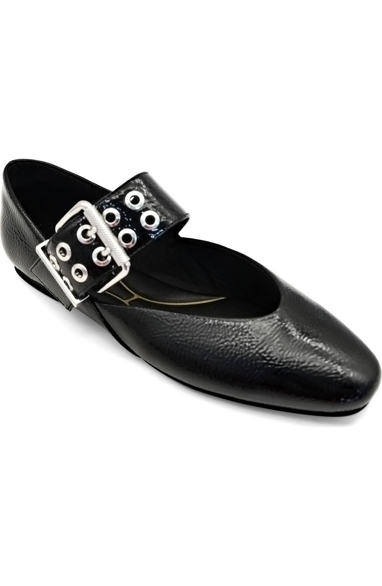 Kenneth Cole Marcella Mary Jane Flat, Main, color, Black Patent