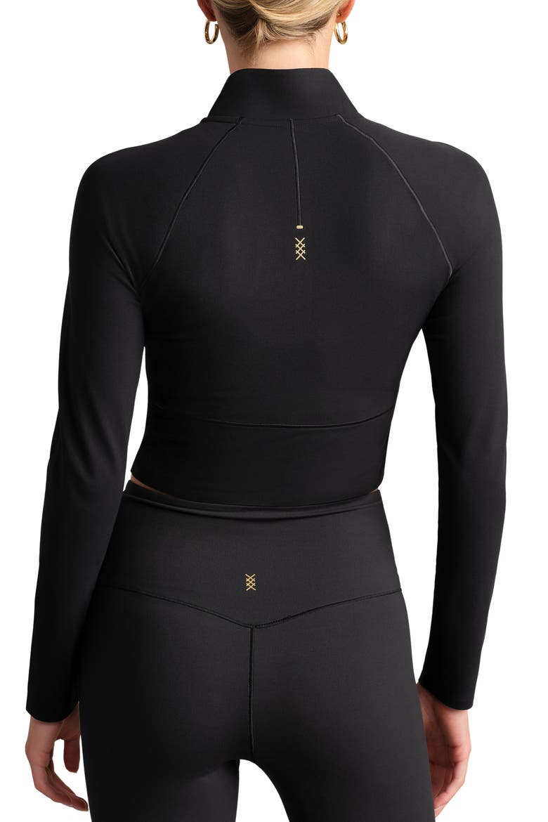 Revive Quarter Zip Pullover, Alternate, color, PURE BLACK