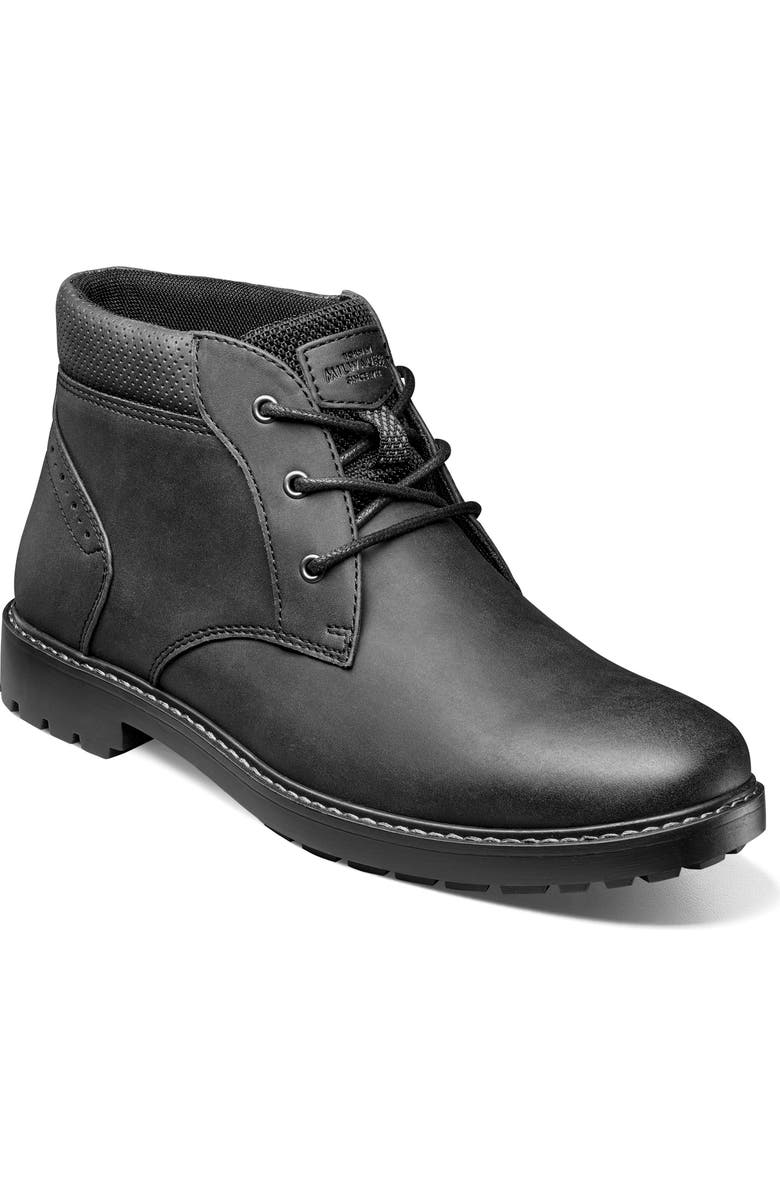 NUNN BUSH Delton Plain Toe Chukka Boot, Main, color, Black