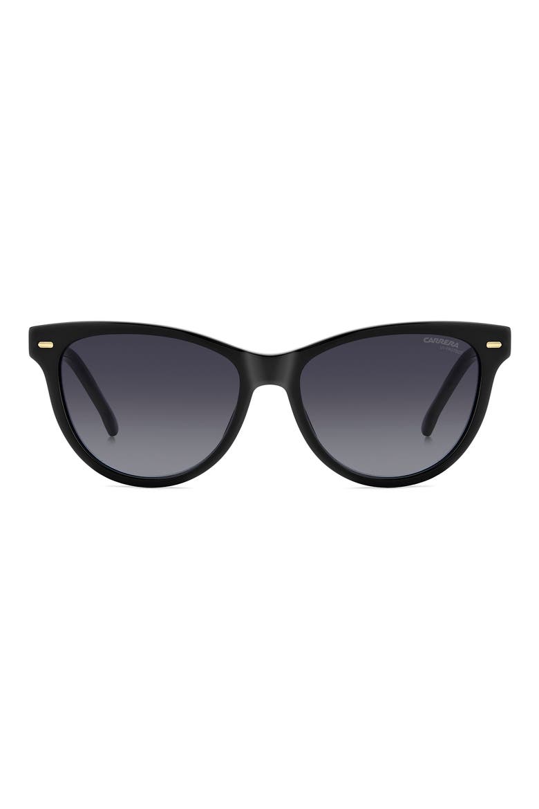 54mm Cat Eye Sunglasses, Main, color, BLACK/ GREY SHADED