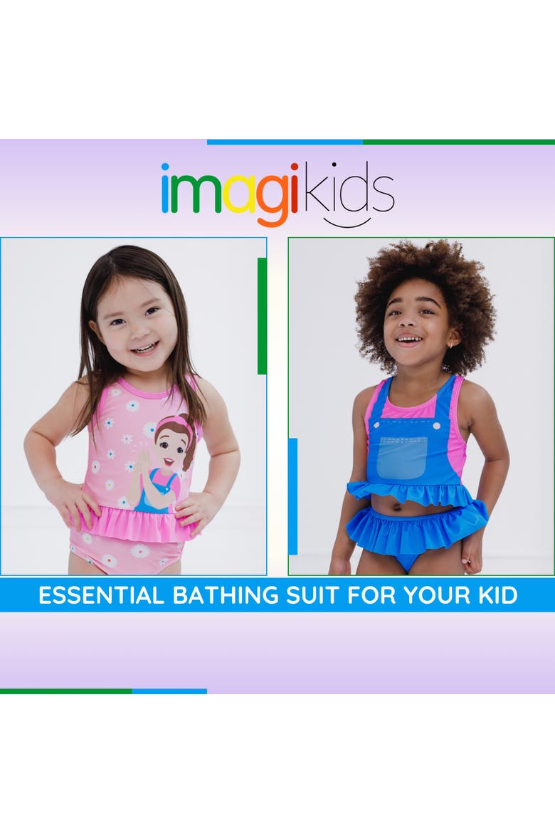 Swimwear 2-Piece Tankini and Bikini Bottom Set, Alternate, color, Ms Rachel Pink Daisy
