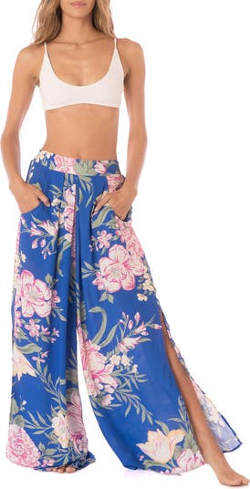 Floralia Ophelia Split Wide Leg Cover-Up Pants