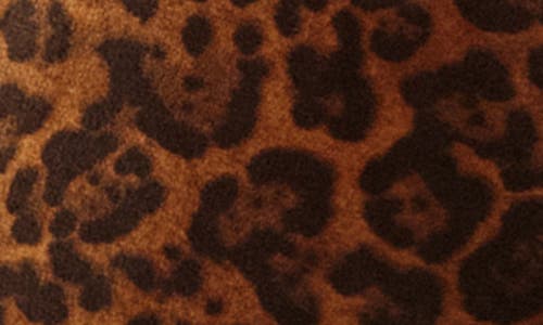 True Religion Shrunken Crystal Faux Fur Trim Velour Hoodie In Animal Print