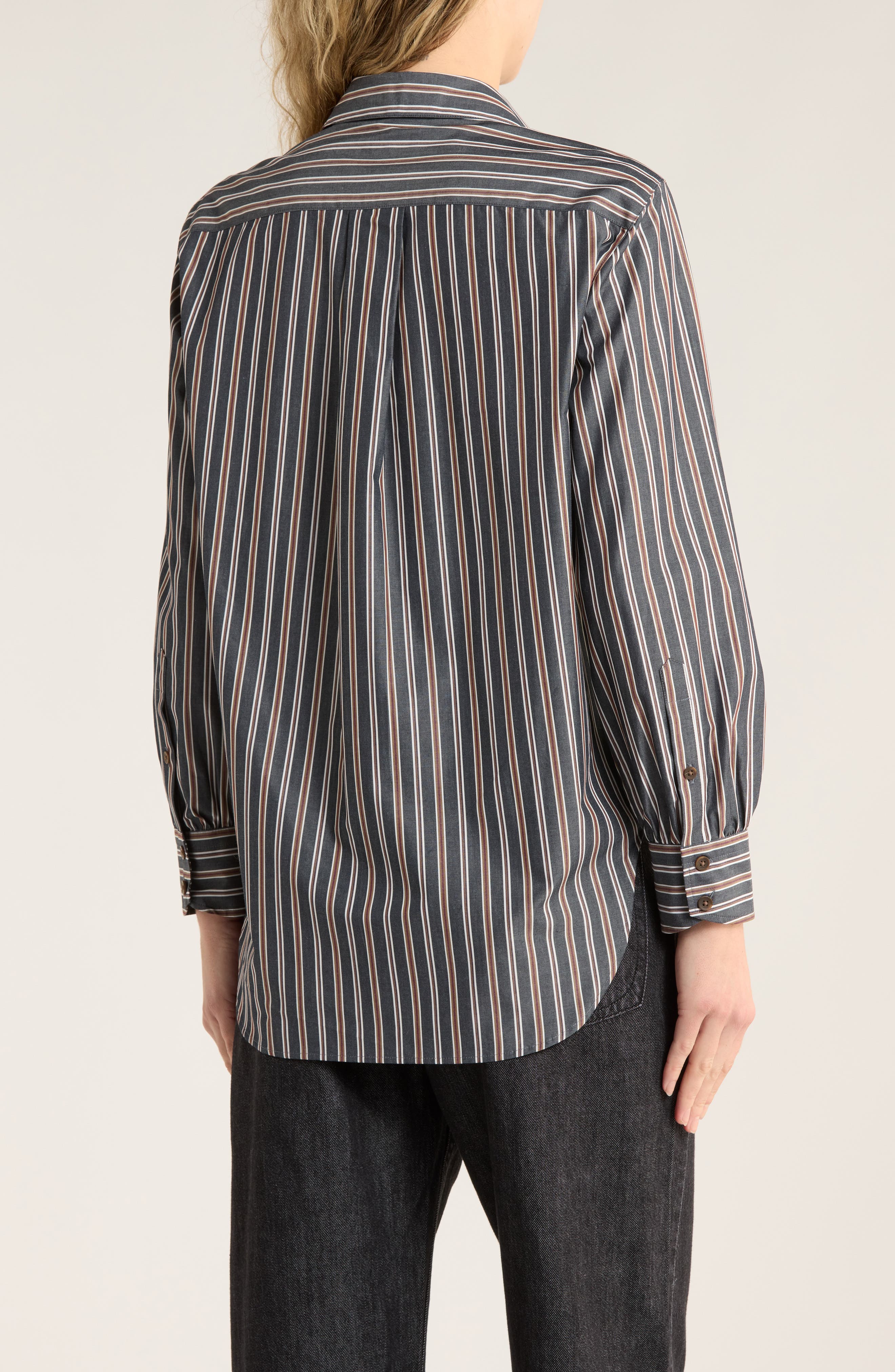 Max Oversize Stripe Button-Up Shirt - image 2