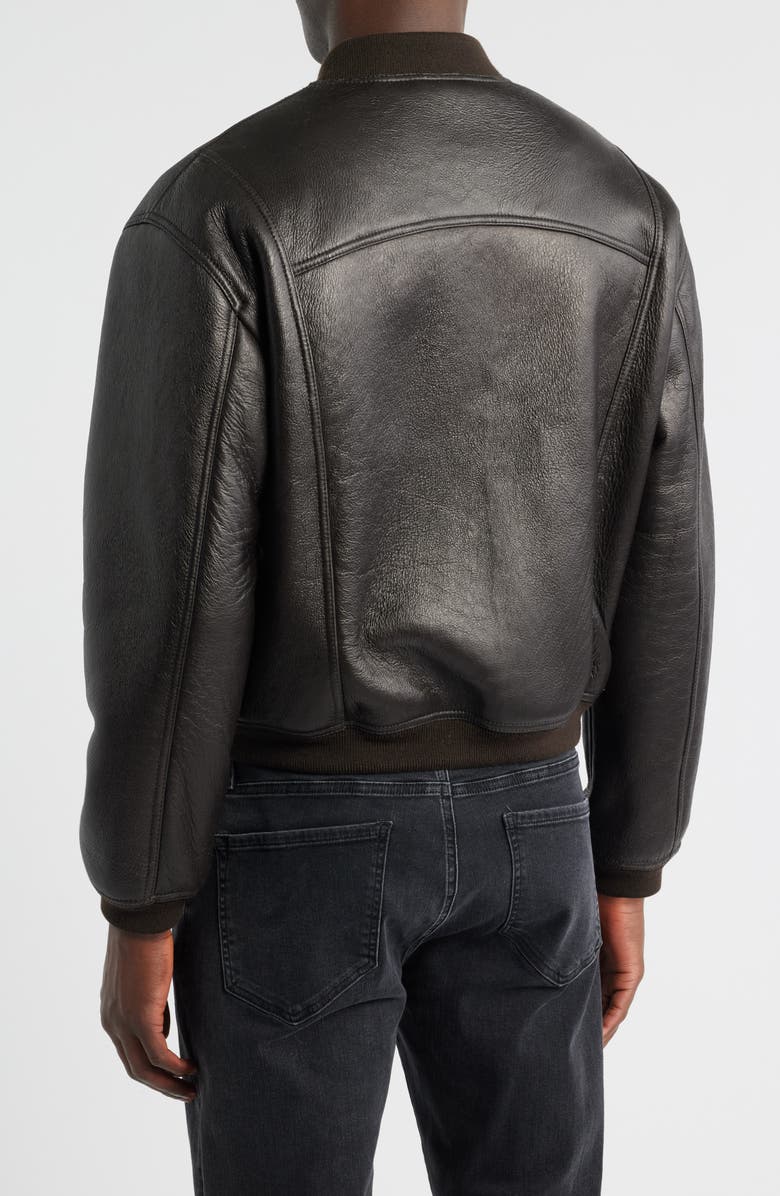 FRAME Genuine Shearling Lined Bomber Jacket, Alternate, color,