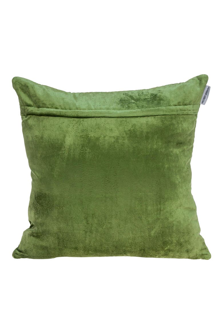 Tufted Velvet Throw Pillow, Alternate, color, OLIVE