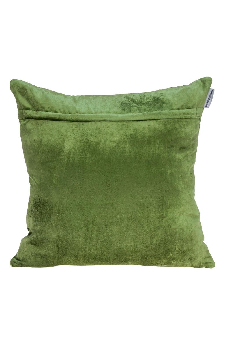 PARKLAND COLLECTION Tufted Velvet Throw Pillow, Alternate, color, Olive
