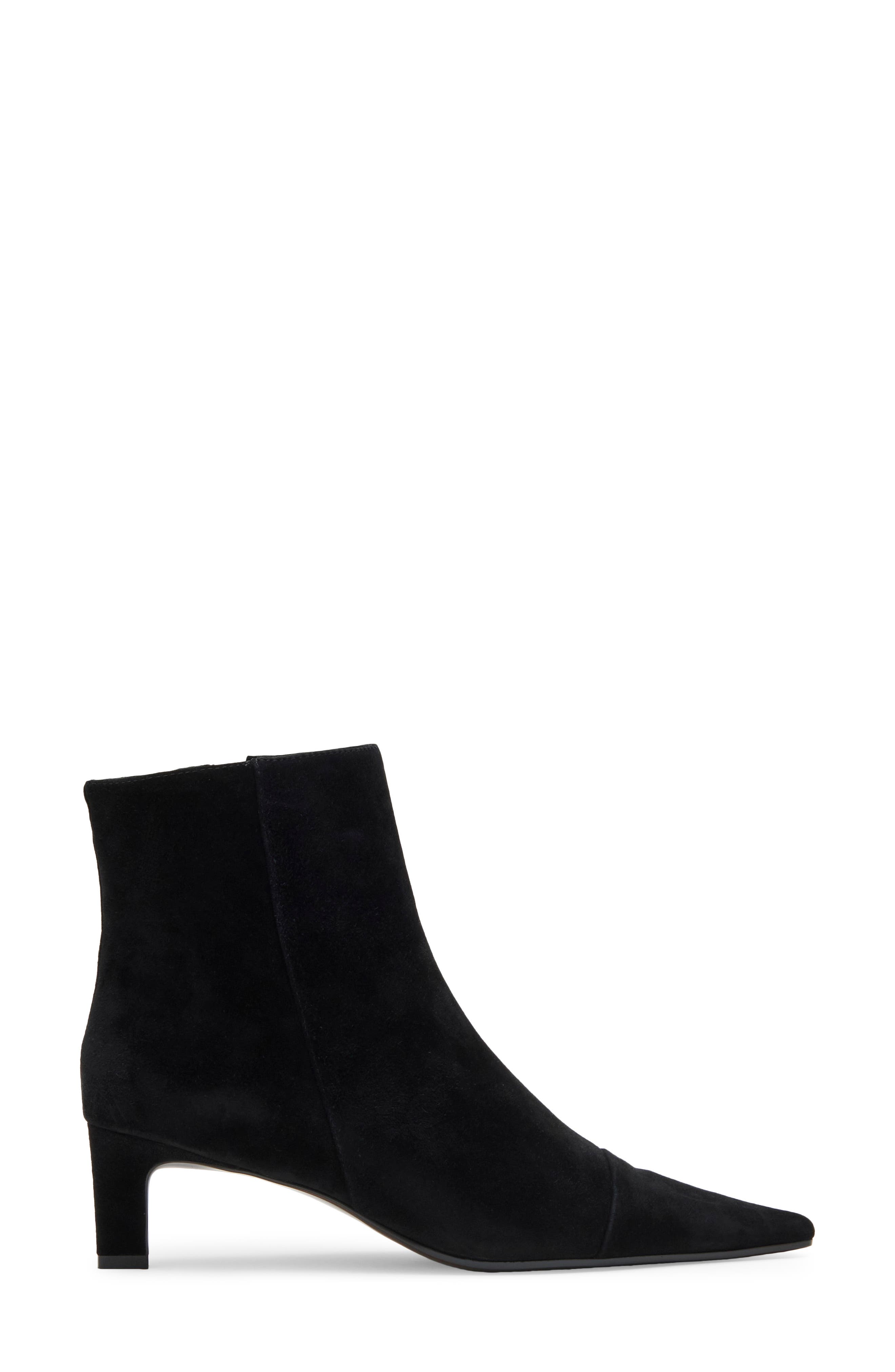 No Time Kitten Heel Bootie, Alternate, color, BLACK SUEDE