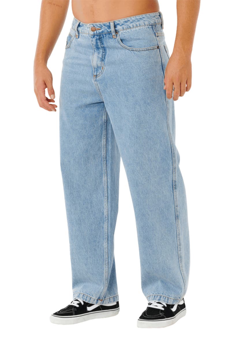 Nu Dose Loose Fit Carpenter Jeans, Main, color, WASHED BLUE