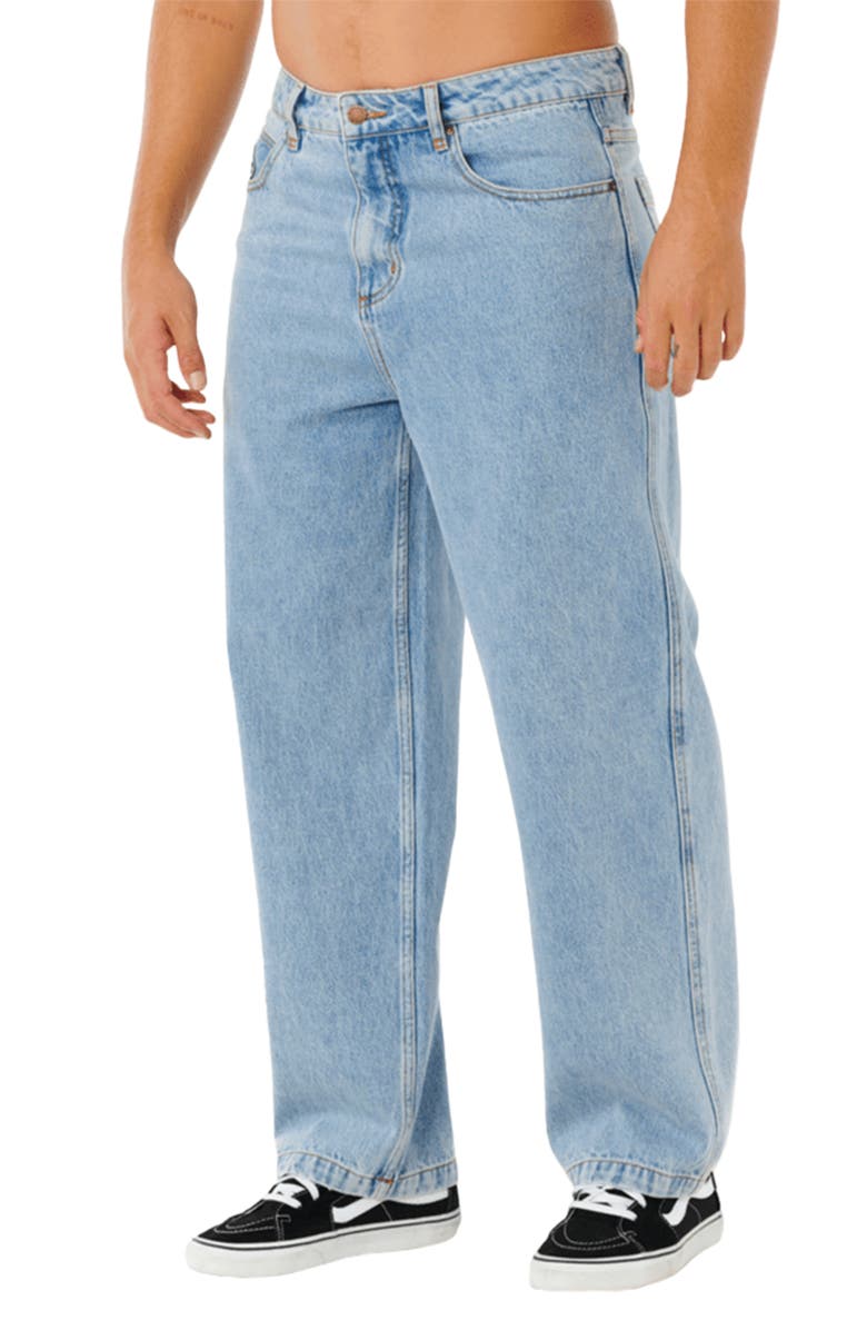 Rip Curl Nu Dose Loose Fit Carpenter Jeans, Main, color, Washed Blue
