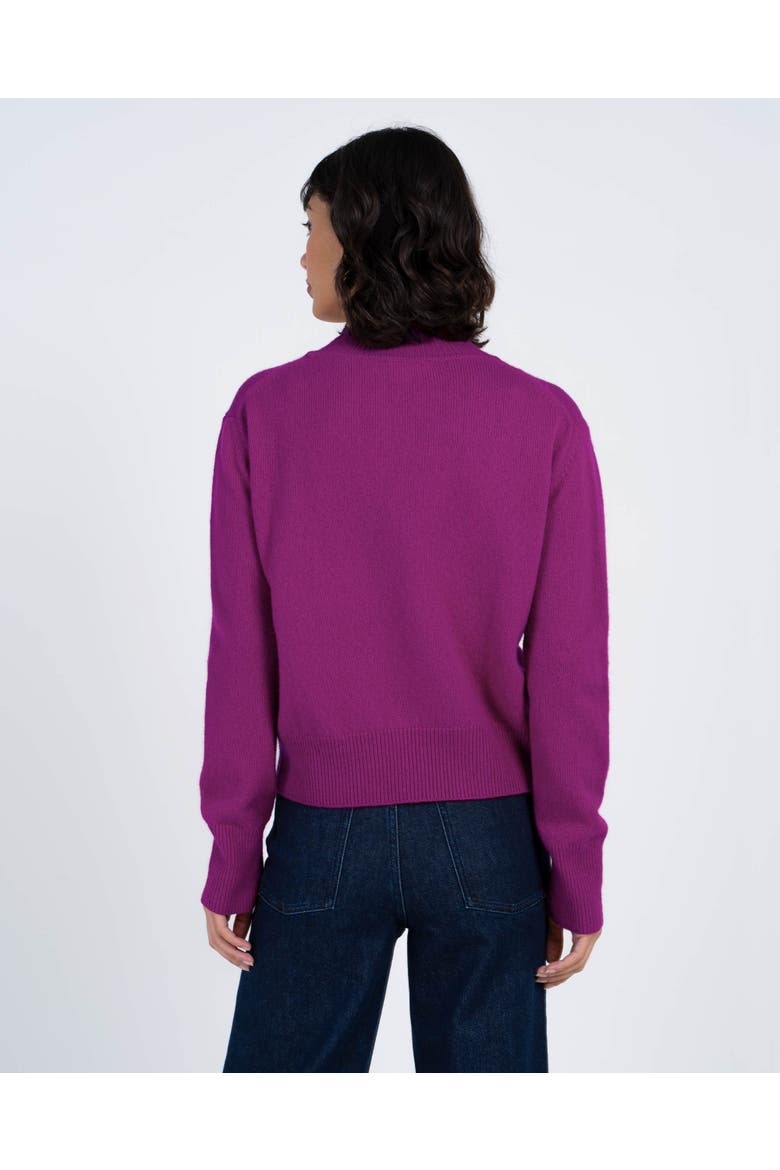 Tina Merino Sweater, Alternate, color, Dahlia