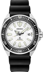 SEIKO WATCHES Prospex Diver Automatic Silicone Strap Watch, 44mm