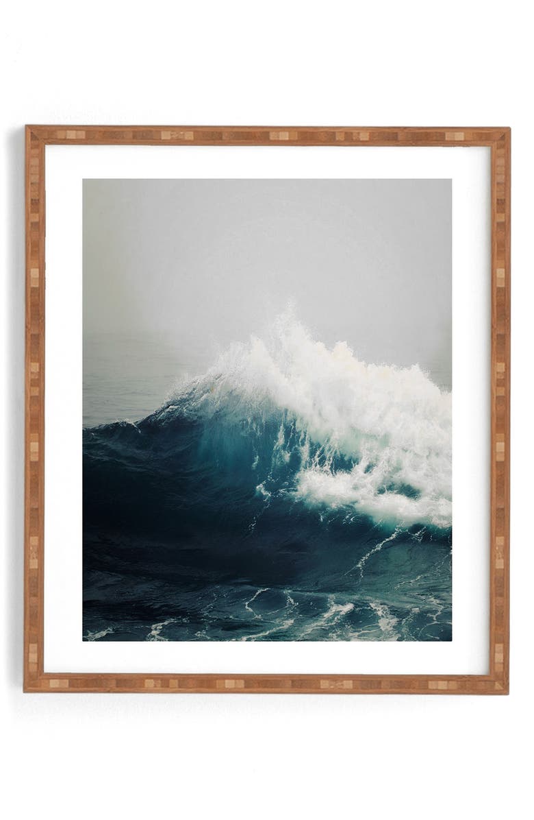 Deny Designs Sea Wave Framed Wall Art, Main, color, 