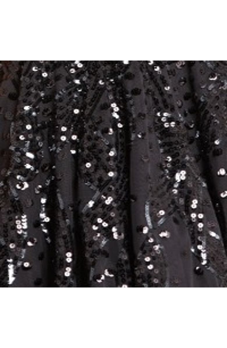 Needle & Thread Sequin Ribbon Mini Dress, Alternate, color, Graphite