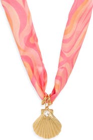 FRASIER STERLING Catalina Scarf Shell Pendant Necklace