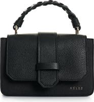 Velez Garniel Hands-Free Leather Bag with Woven Handle