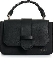 Velez Garniel Hands-Free Leather Bag with Woven Handle