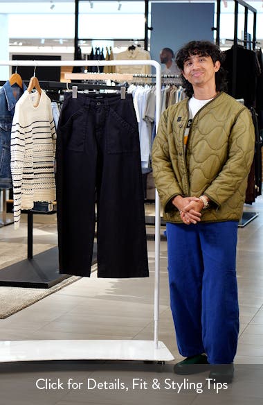 Sanctuary Idol Stretch Twill Wide Leg Ankle Pants (Women) | Nordstromrack