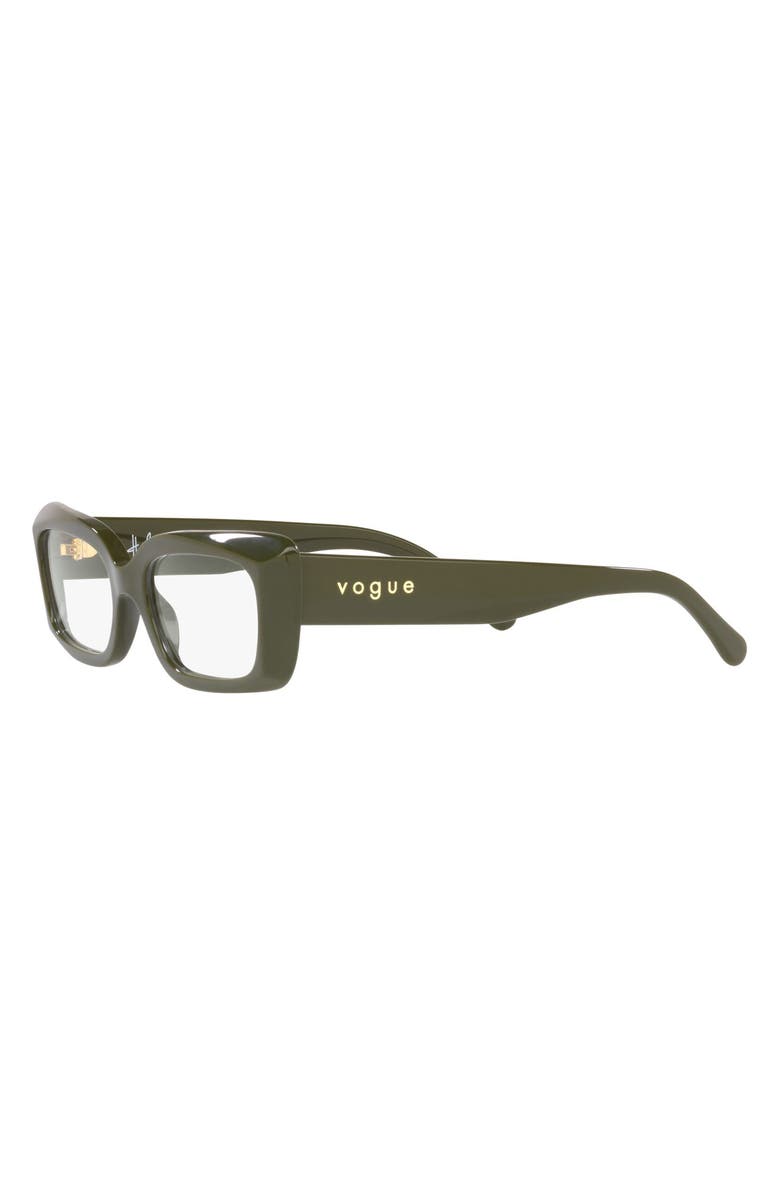 VOGUE 50mm Small Rectangular Optical Glasses, Alternate, color, 