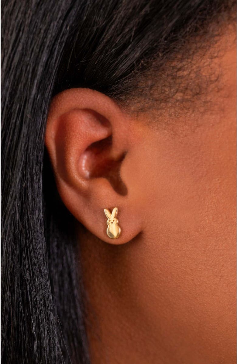 Alex and Ani Peeps<sup>®</sup> Mismatched Stud Earrings, Alternate, color, Gold