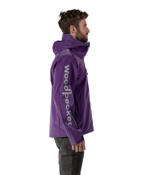 Woodpecker Wind Rain Shell Jacket In Purple