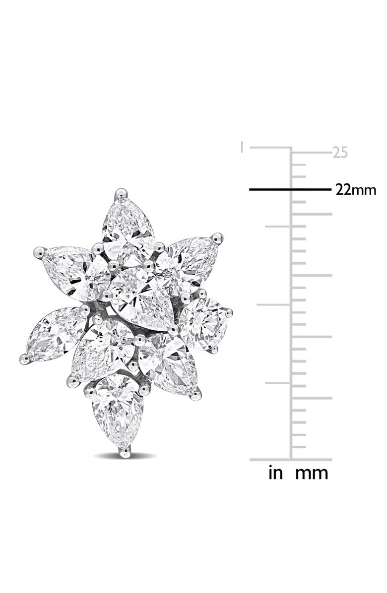 Julianna B. Lab-Grown Diamond Cluster Drop Earrings 18k, Alternate, color,