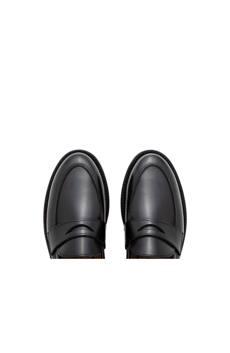 Grant Stone Clara Penny Loafer, Alternate, color, Black Calf