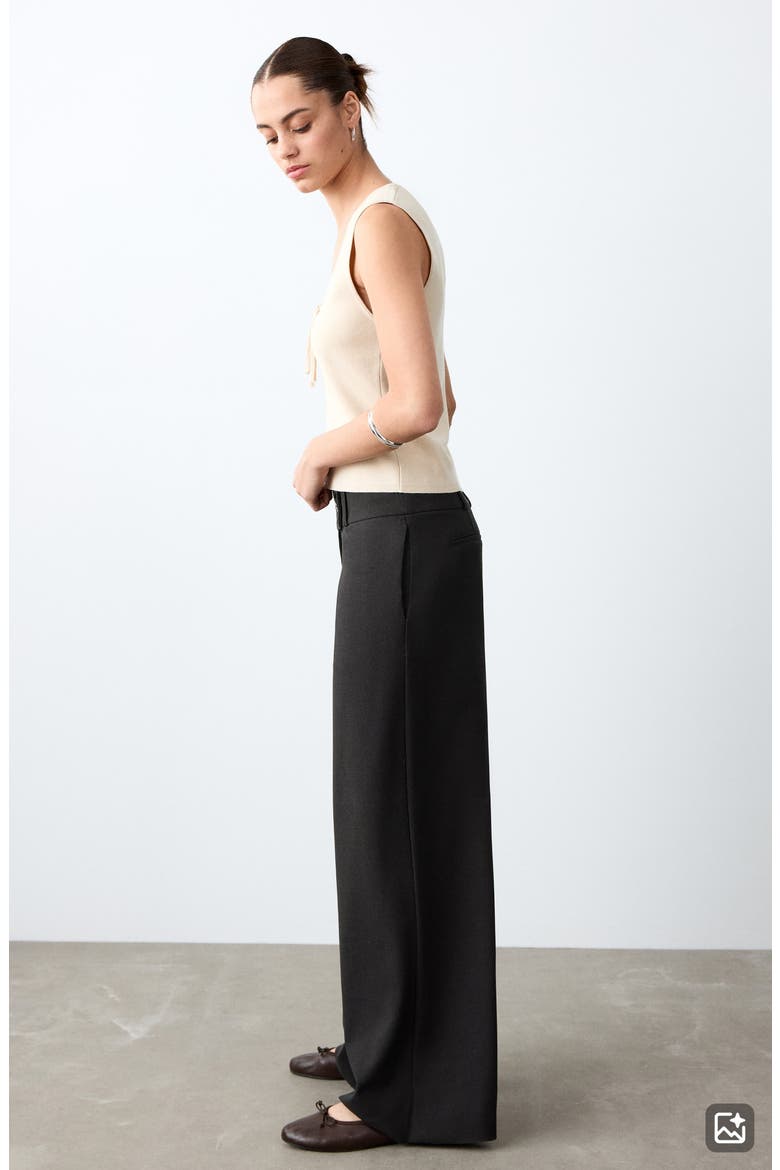 Straight Leg Suit Pants, Alternate, color, DARK HEATHER GREY