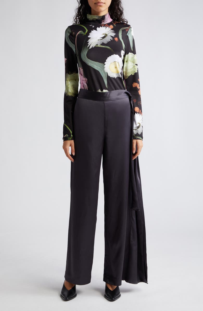 Stine Goya Gracie Wide Leg Satin Pants, Alternate, color,