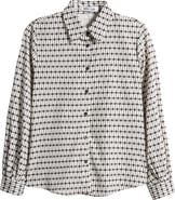 NIKKI LUND Leross Geo Print Button-Up Shirt