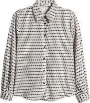 NIKKI LUND Leross Geo Print Button-Up Shirt