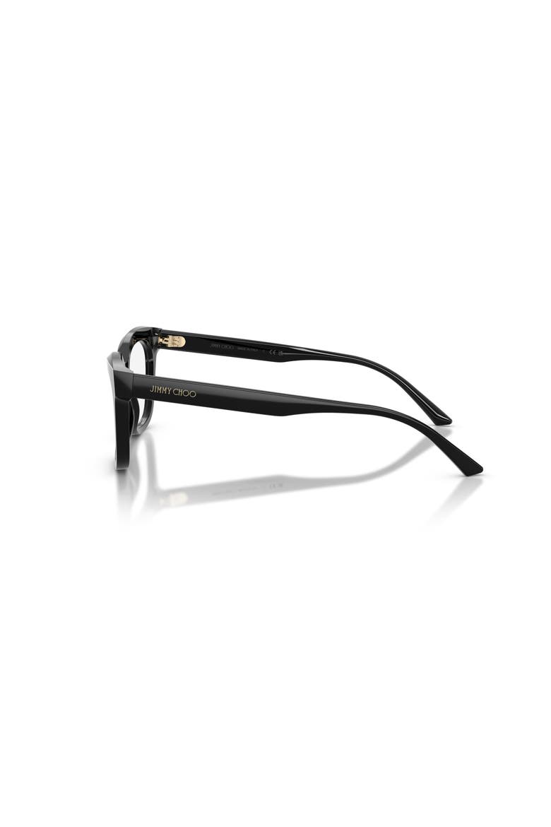 54mm Rectangle optical glasses, Alternate, color, Black