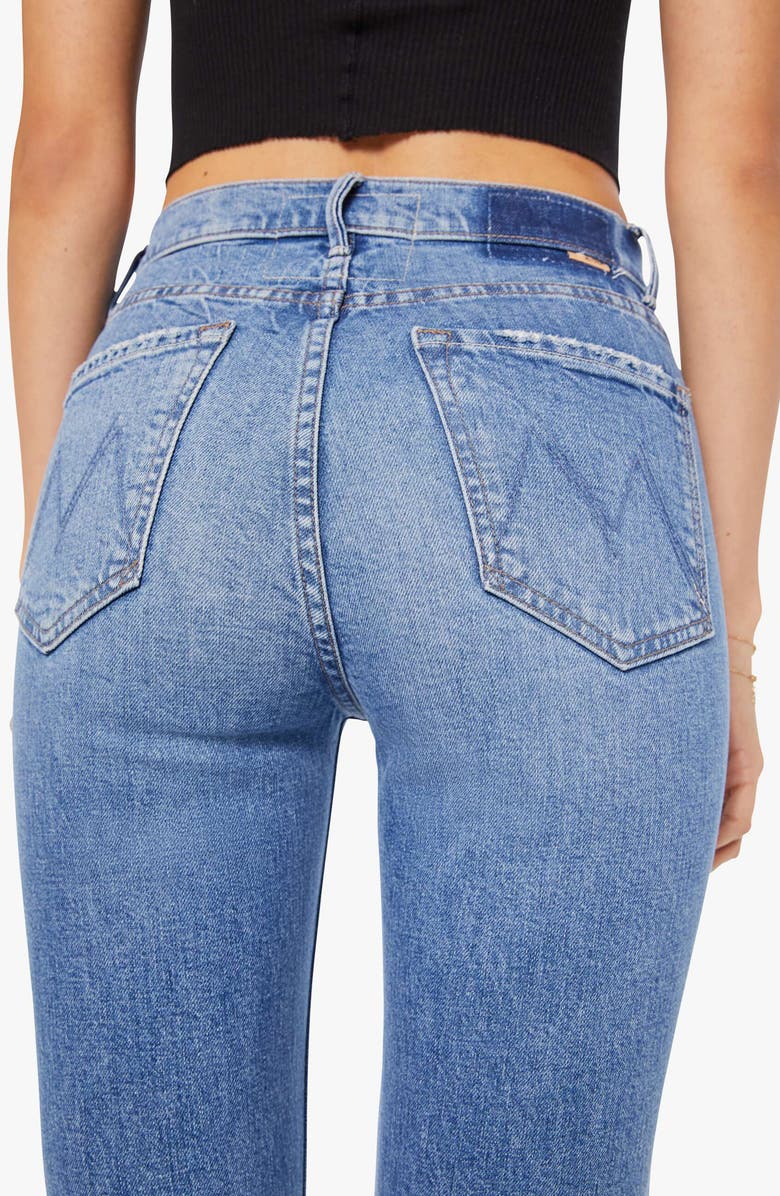 MOTHER The Dazzler Flood Straight Leg Jeans, Alternate, color, Trucks Are For Girls