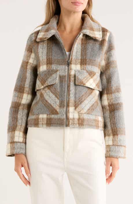Lucky Brand Missy Zip Up Crop Jacket