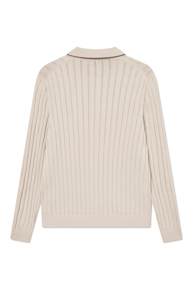 Bogart Rugby Polo Sweater, Alternate, color, IVORY