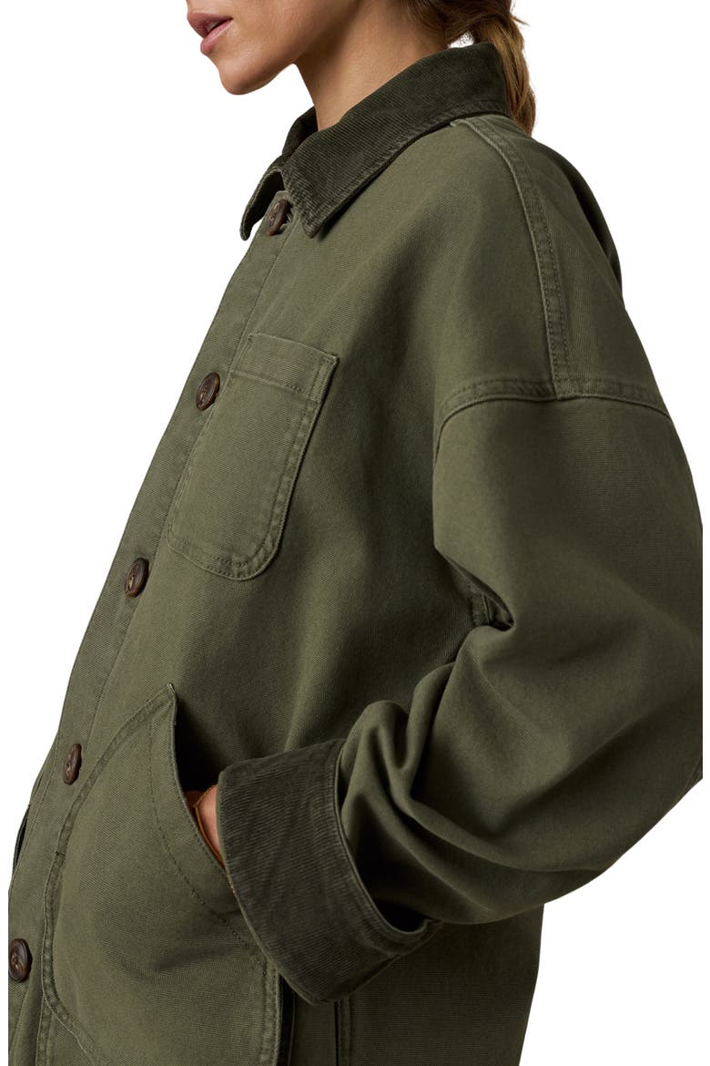 Sunwashed Canvas Barn Jacket, Alternate, color, OLIVE NIGHT
